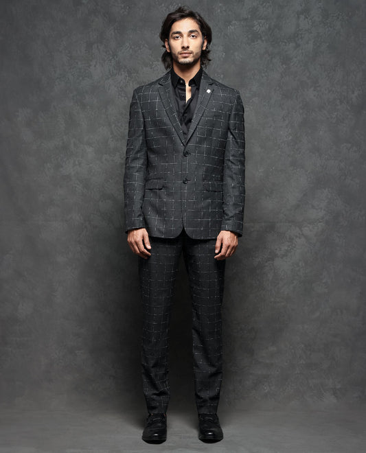 TEXTURED CHECK SUITS