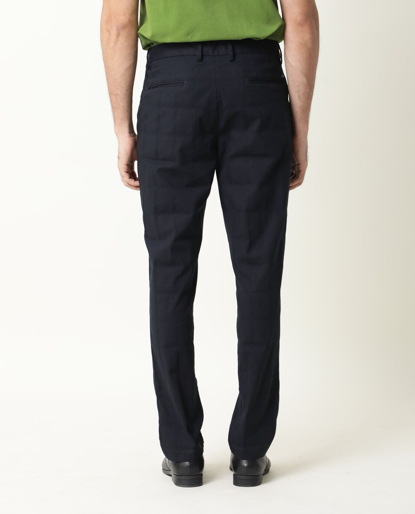 STRUCTURE CHECK TROUSERS